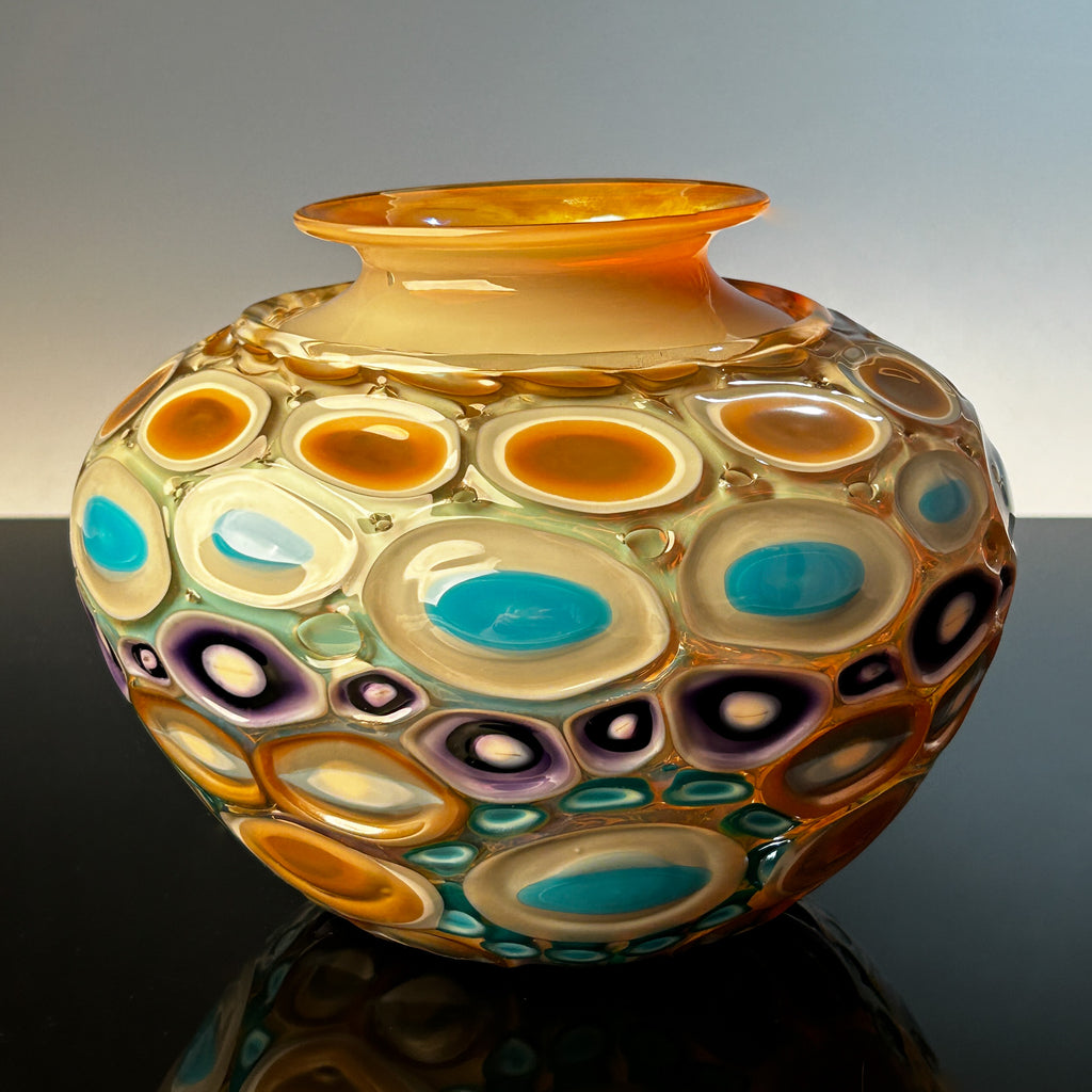 Copper Cane Vase